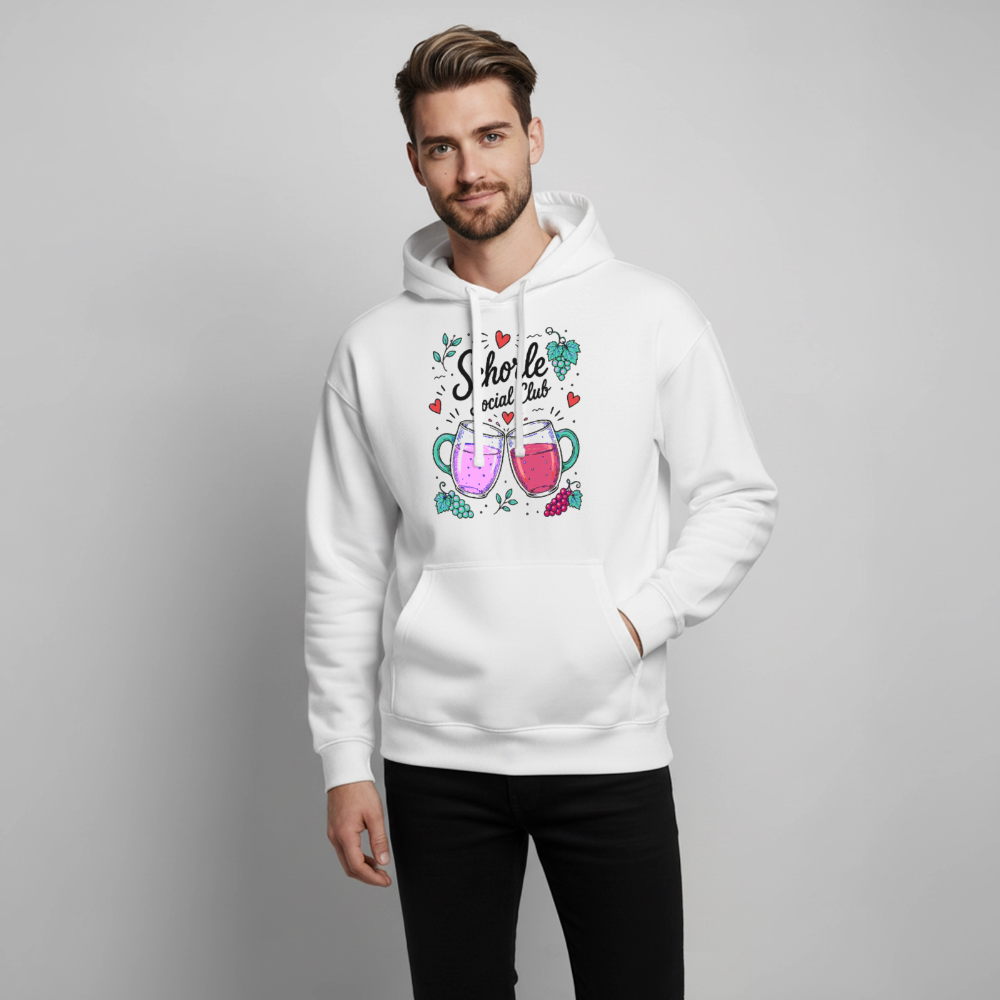 Schorle Social Club – Oversized Unisex Hoodie - Weiß