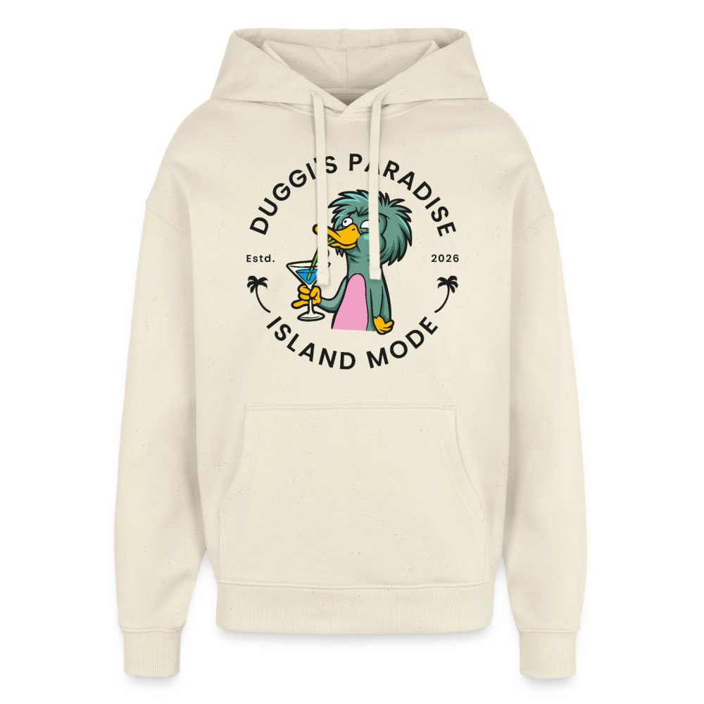 Duggis Paradise Design – Oversized Unisex Hoodie - Natur