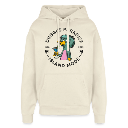 Duggis Paradise Design – Oversized Unisex Hoodie - Natur