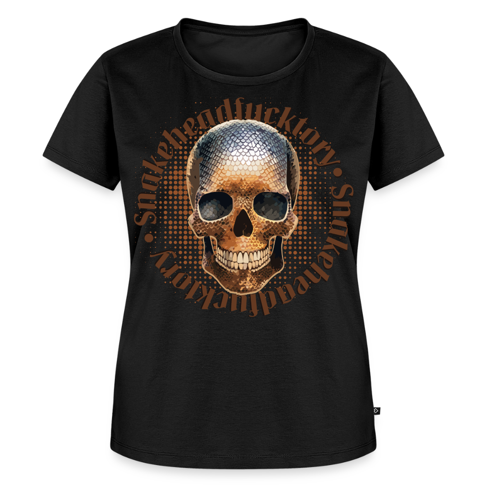 Snake Skull Design – Frauen Premium T-Shirt - Schwarz