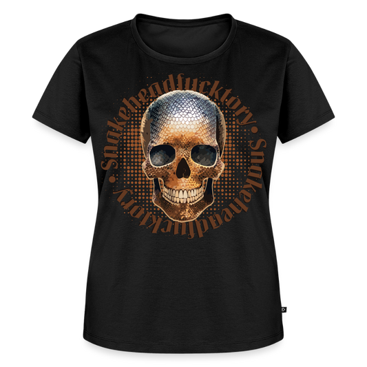 Snake Skull Design – Frauen Premium T-Shirt - Schwarz