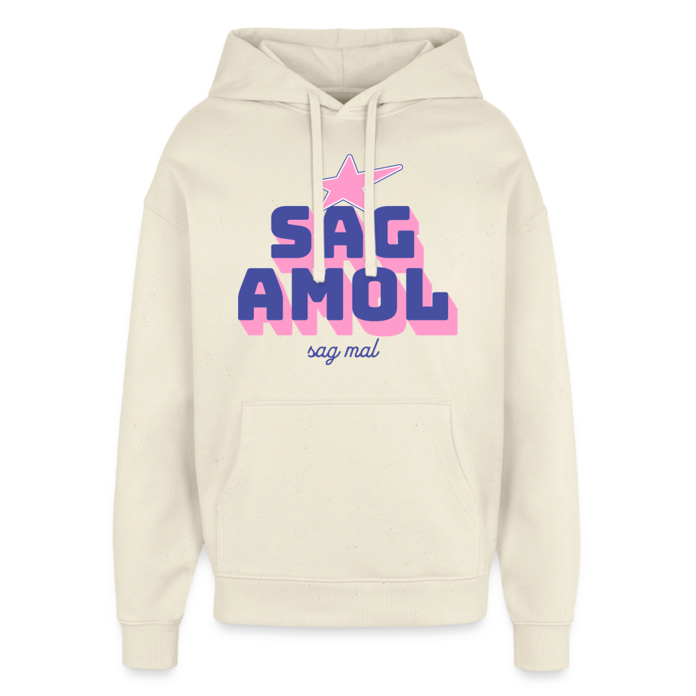 Sagamol Design – Oversized Unisex Hoodie - Natur