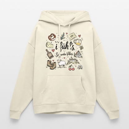 Alb Liebe Design – Oversized Unisex Hoodie - Natur