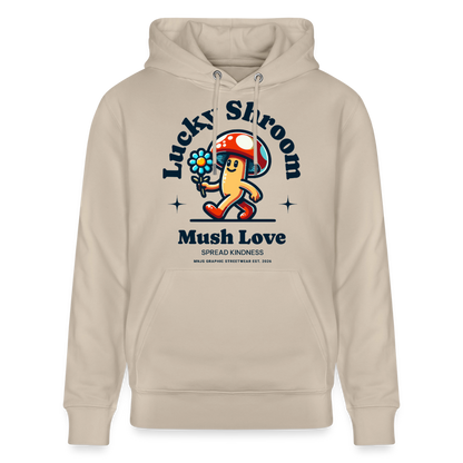 Lucky Shroom Design – Unisex Bio-Hoodie - Beige