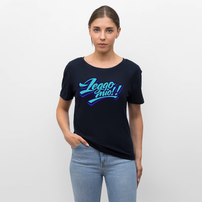 Leggomio Design – Rundhals Frauen Bio-T-Shirt - Navy