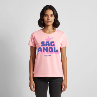 Sagamol Design – Frauen Premium T-Shirt - Rosa
