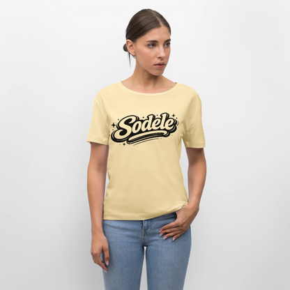 Sudele Design – Rundhals Frauen Bio-T-Shirt - Creme