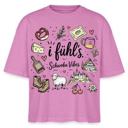 Alb Liebe Design – Frauen Boxy Bio-T-Shirt - Pink