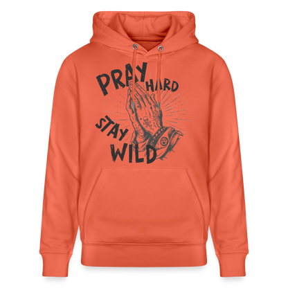Betende Hände Design – Unisex Bio-Hoodie - Hellrot