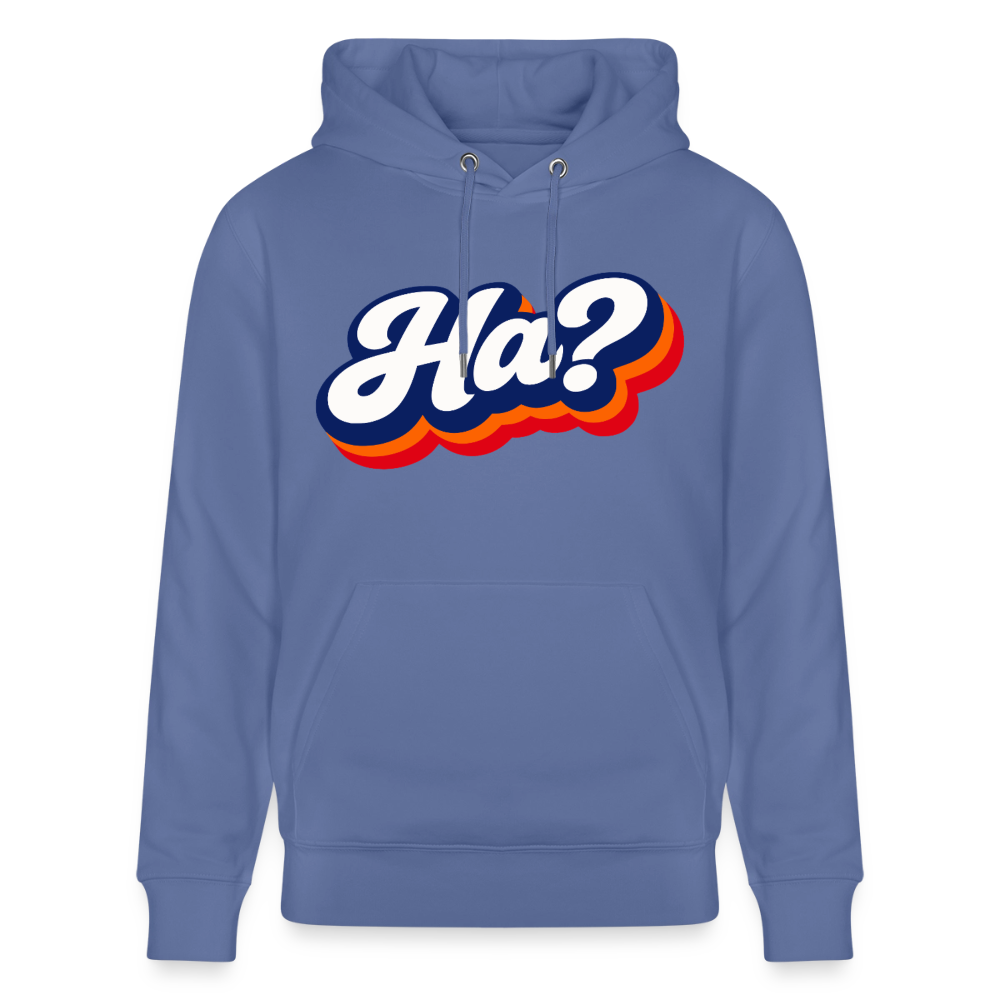 Ha? Design – Unisex Bio-Hoodie - Blau