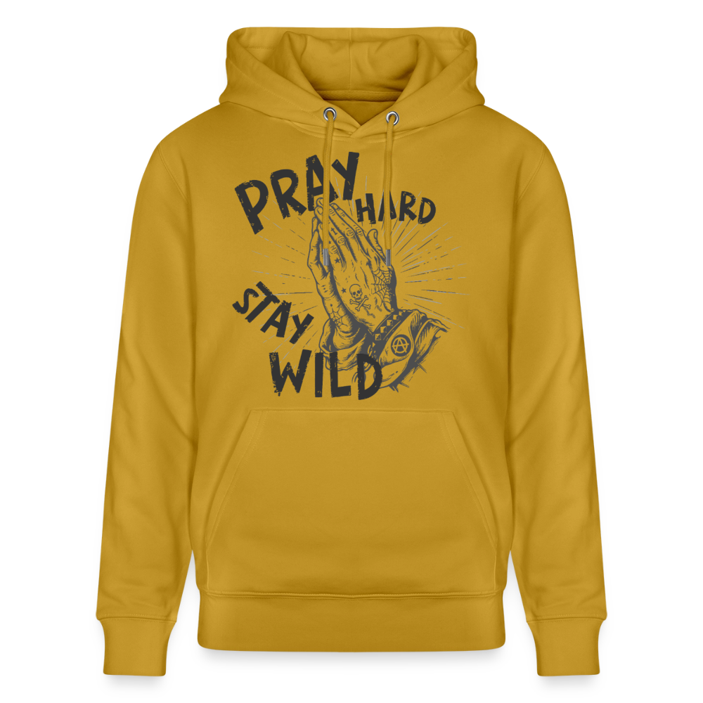 Betende Hände Design – Unisex Bio-Hoodie - Ocker