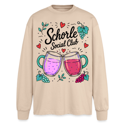 Schorle Social Club – Oversized Langarmshirt - Sand