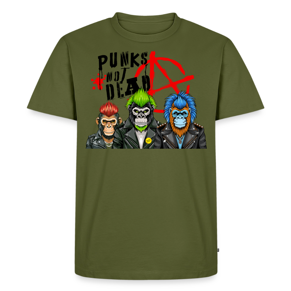 Punks Not Dead Design – Männer Premium T-Shirt - Khaki