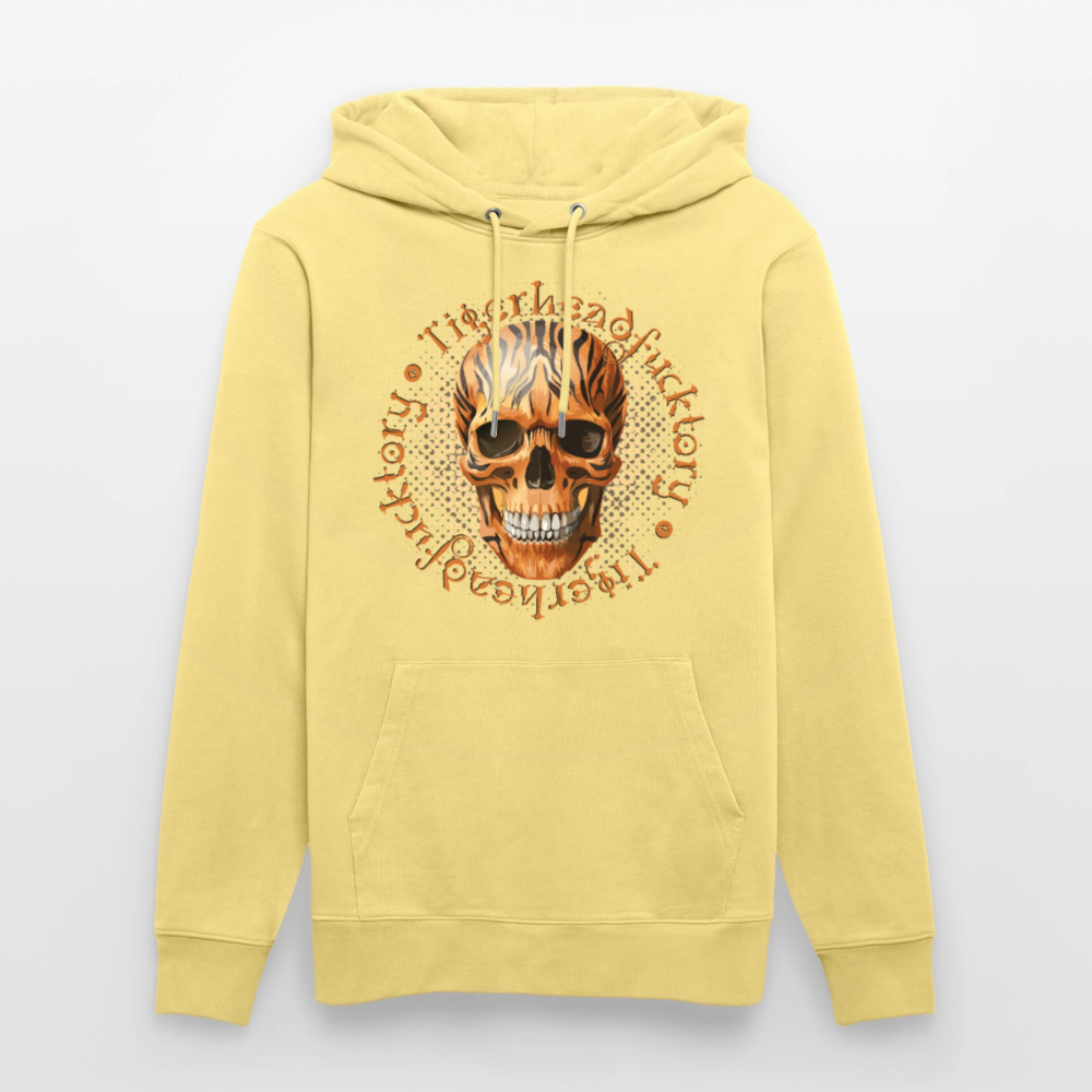 Tiger skull Design – Unisex Bio-Hoodie - Gelb Viva 