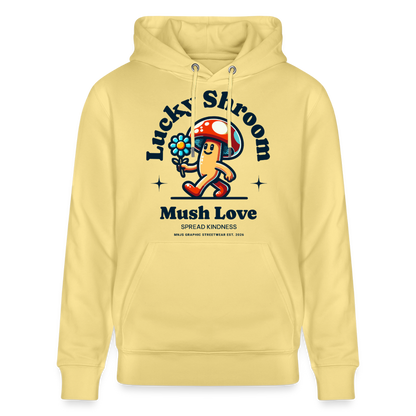 Lucky Shroom Design – Unisex Bio-Hoodie - Gelb Viva 