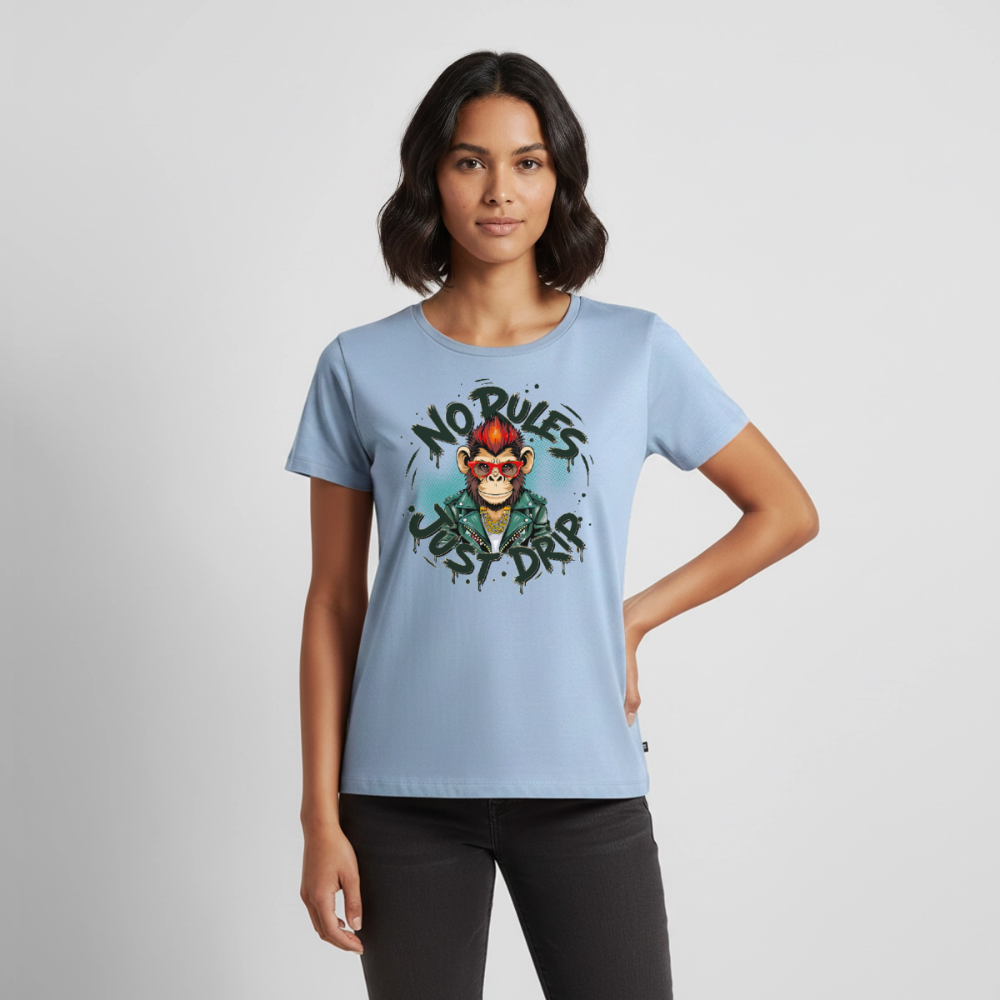 Monkey No Rules Design – Frauen Premium T-Shirt - Hellblau
