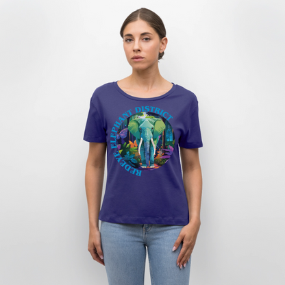 Elephant Design – Rundhals Frauen Bio-T-Shirt - Dämmerung