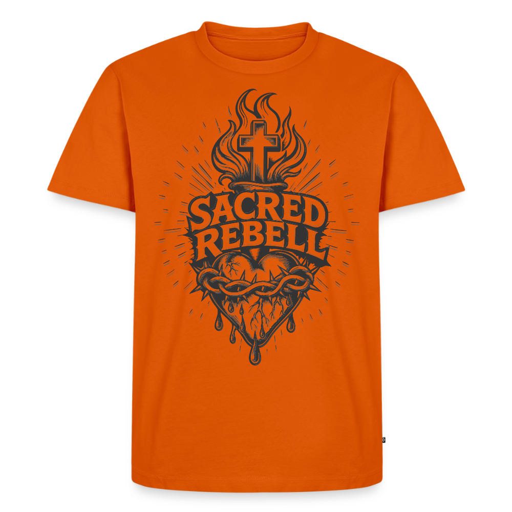 Sacred Rebell Design – Männer Premium T-Shirt - Orange 