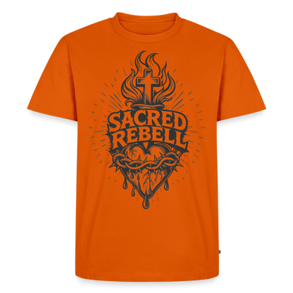 Sacred Rebell Design – Männer Premium T-Shirt - Orange 