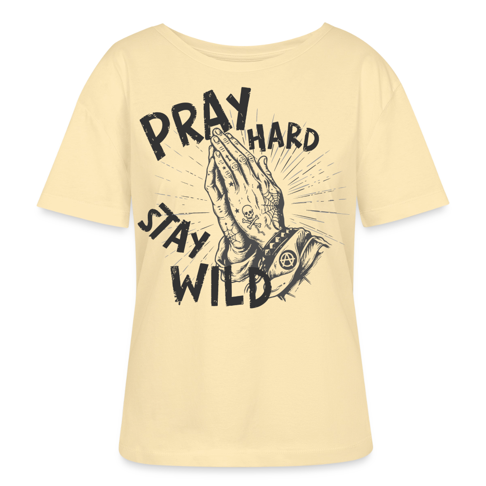 Play Hard Design –  Rundhals Frauen Bio-T-Shirt - Creme