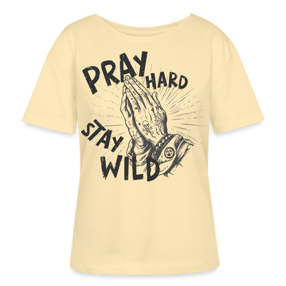 Play Hard Design –  Rundhals Frauen Bio-T-Shirt - Creme