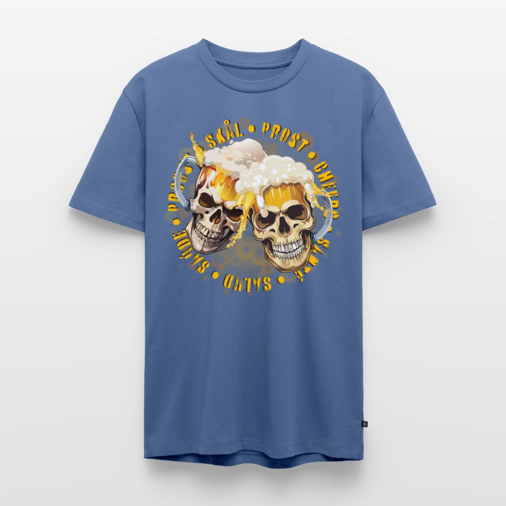 Party Skull Design – Männer Premium T-Shirt - Taubenblau