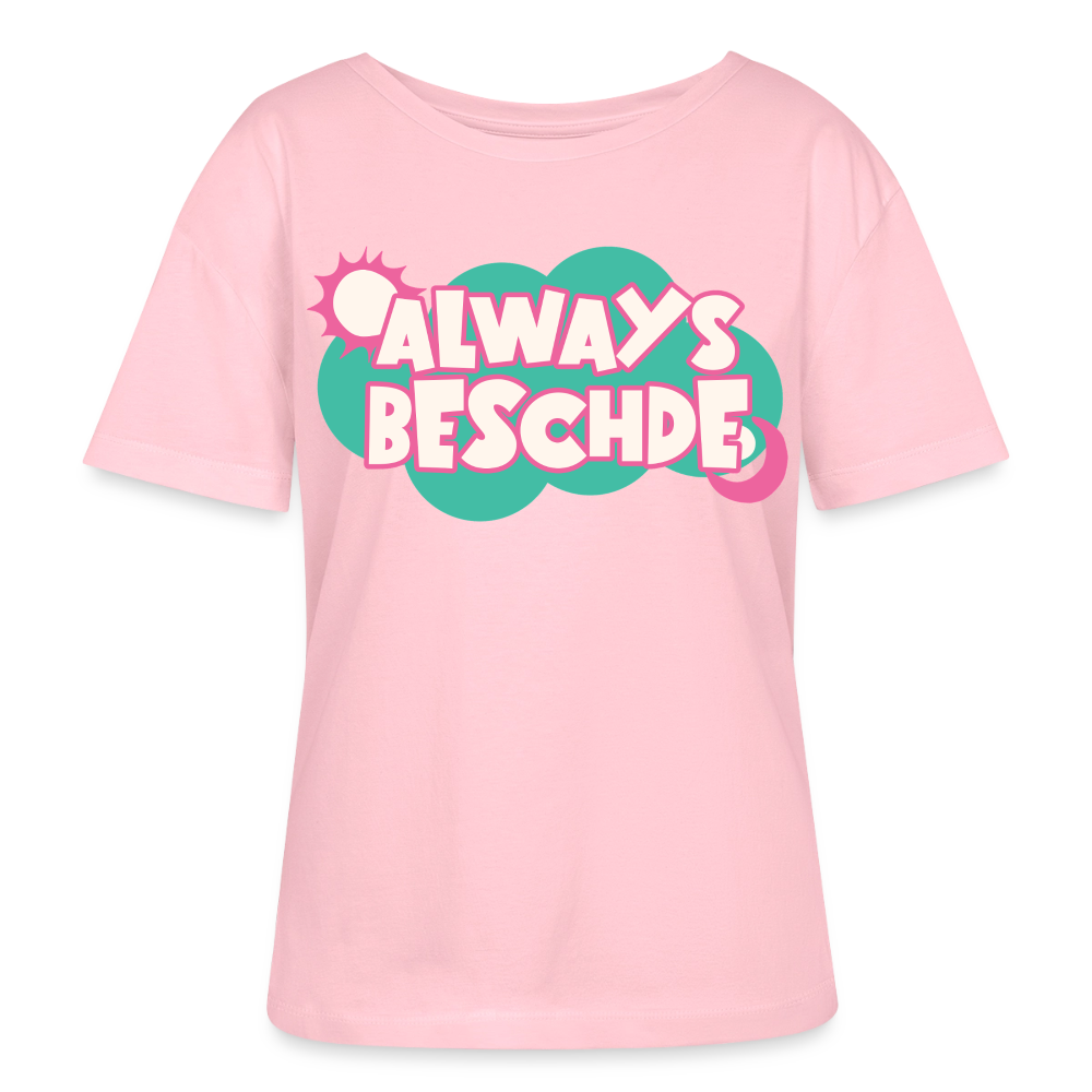 Always Beschde Design – Rundhals Frauen Bio-T-Shirt - Hellrosa