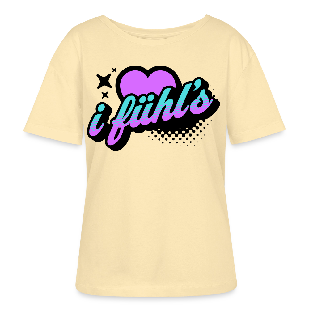i fühl‘s Design – Rundhals Frauen Bio-T-Shirt - Creme