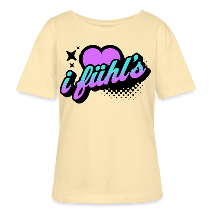 i fühl‘s Design – Rundhals Frauen Bio-T-Shirt - Creme