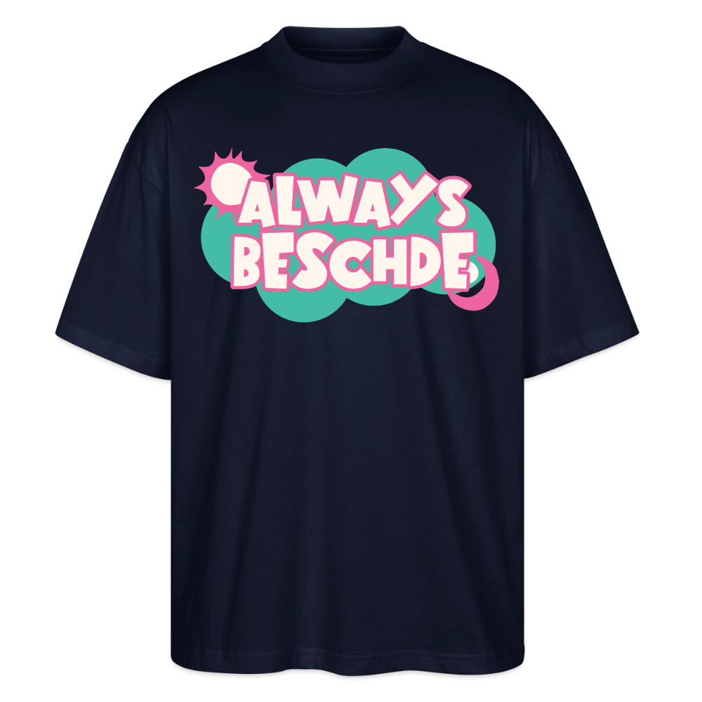 Always Beschde Design – Oversized Unisex Bio T-Shirt Blaster 2.0 - Navy