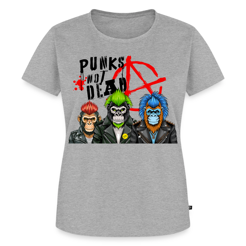 Punks Not Dead Design – Frauen Premium T-Shirt - Grau meliert