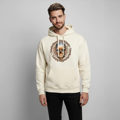 Snake Skull Design – Oversized Unisex Hoodie - Natur