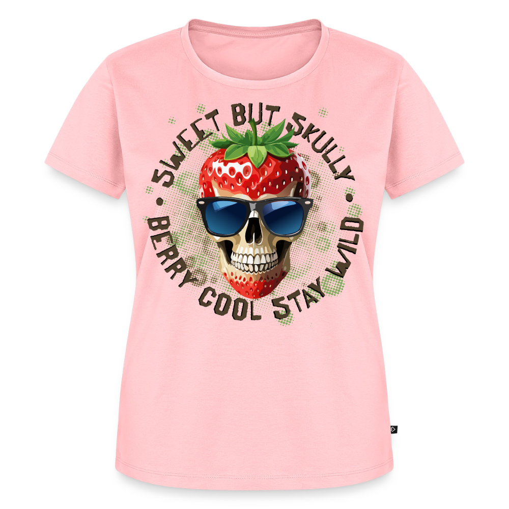 Strawberry Skull Design – Frauen Premium T-Shirt - Rosa
