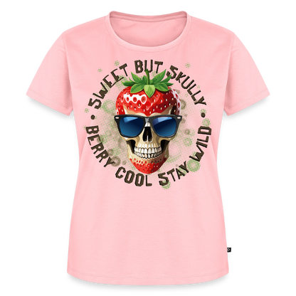 Strawberry Skull Design – Frauen Premium T-Shirt - Rosa