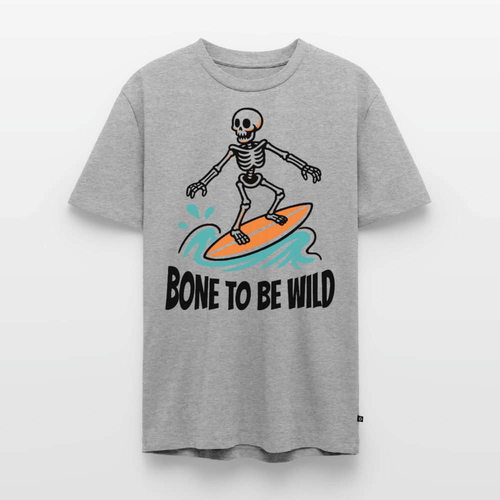 Bone to be Wild Design – Männer Premium T-Shirt - Grau meliert