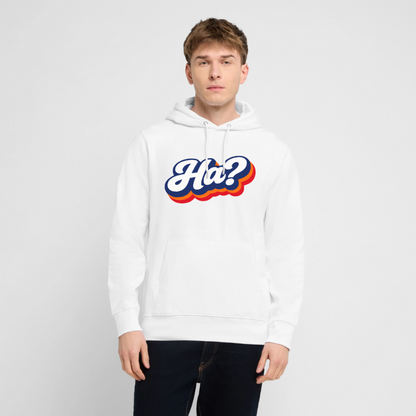 Ha? Design – Unisex Bio-Hoodie - Weiß