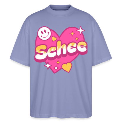 Schnee Design – Oversized Unisex Bio T-Shirt - Violett