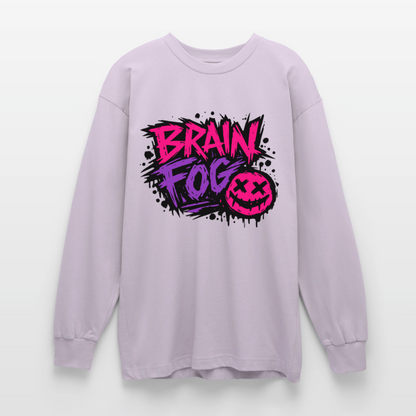 Brain Fog Design – Oversized Langarmshirt - verblasstes Lila