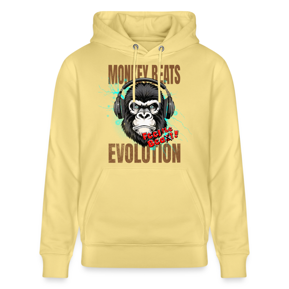 Monkey Beats Design – Unisex Bio-Hoodie - Gelb Viva 