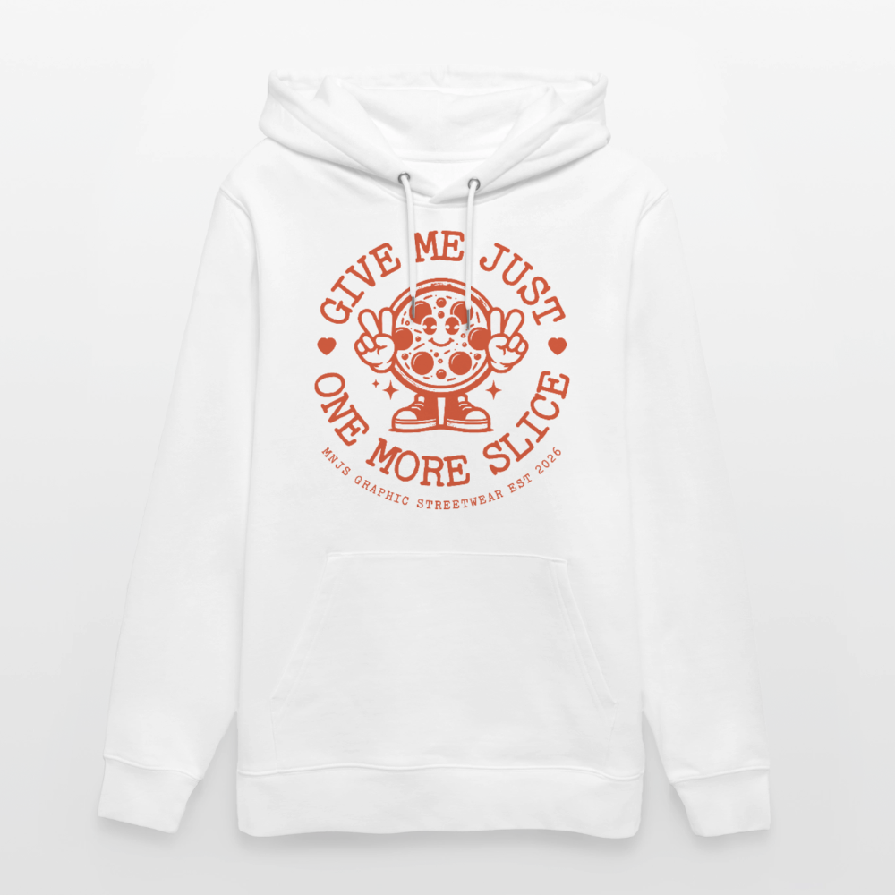Pizza Design – Unisex Bio-Hoodie - Weiß