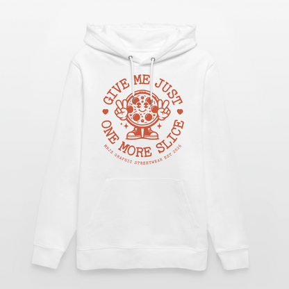 Pizza Design – Unisex Bio-Hoodie - Weiß