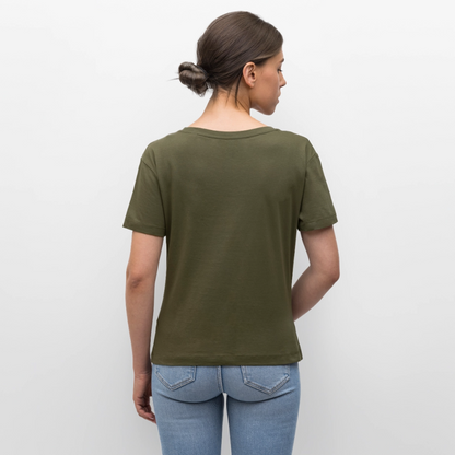 Subbr Design – Rundhals Frauen Bio-T-Shirt - Khaki