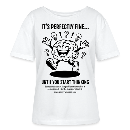 Brain Design – Rundhals Frauen Bio-T-Shirt - Weiß