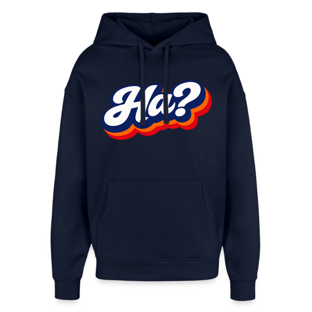 Ha? Design – Oversized Unisex Hoodie - Navy