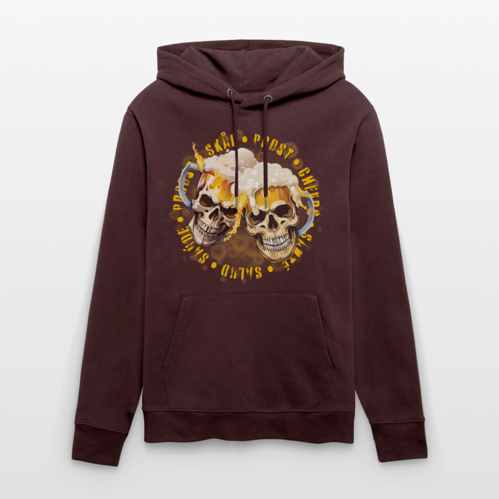 Party Skull Design – Unisex Bio-Hoodie - Maroon
