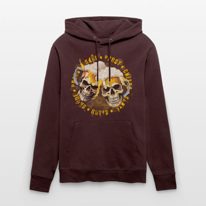 Party Skull Design – Unisex Bio-Hoodie - Maroon