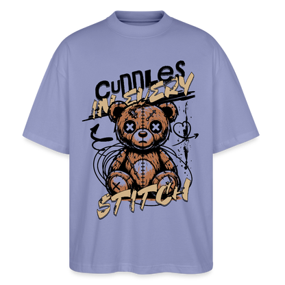 Bear Design – Oversized Unisex Bio T-Shirt - Violett