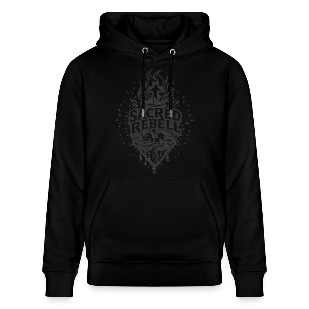 Sacred Rebell Design – Unisex Bio-Hoodie - Schwarz