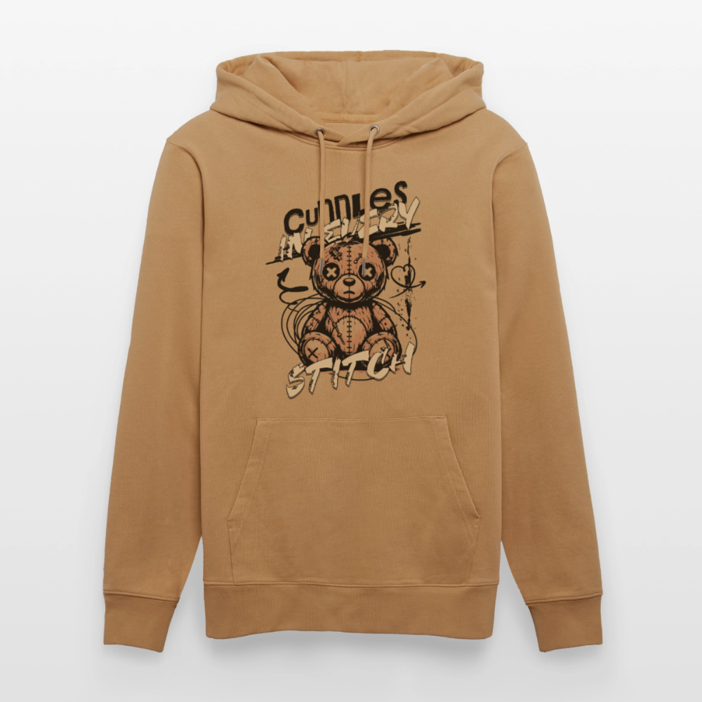 Bear Design – Unisex Bio-Hoodie - Karamell 