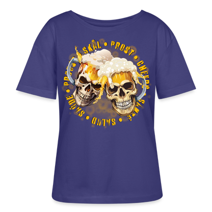 Party Skull Design – Rundhals Frauen Bio-T-Shirt - Dämmerung